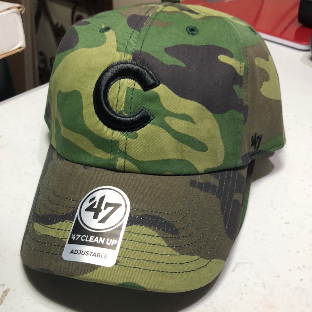 Chicago Cubs MLB 47 Camo Clean Up Adjustable Hat Cap Armed Forces Salute Service